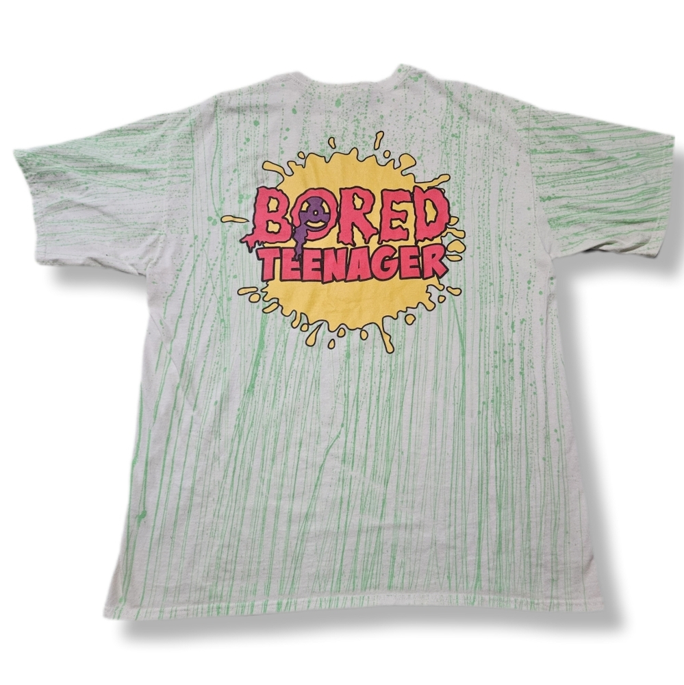 Mens XL Bored Teenager Neon Drip Tshirt